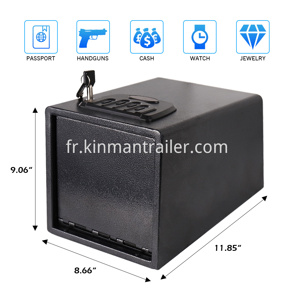 pistol lock box for vehicle